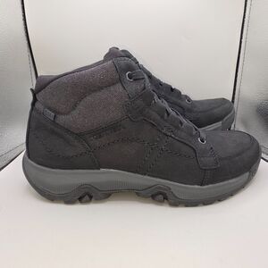 Merrell Anvik Pace Mid WP Leather Hiking Boots - Black - 9.5